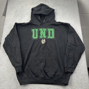 North Dakota Fighting Sioux Pullover Sweatshirt Hoodie UND Hockey Size Large